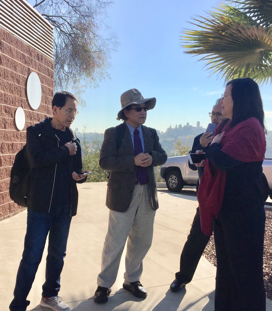 cherylney's tweet photo. @CCOECalStateLA hosts delegation from Ningxia Universities w/ Drs.Jun Xing, Fred Uy, Ravy Lao C. Ney. We talked Hydrogen, robots, service Learning! https://t.co/yxJ6YHIMEw