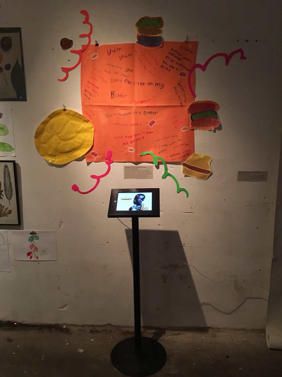 HeartnSoulArt's tweet photo. Amazing to see our young people’s artwork on the walls of #V3Gallery again! Check out #DYOT art, music and video games at #MakeBig before Christmas Eve ☺️ https://t.co/uxLVBVALOi
