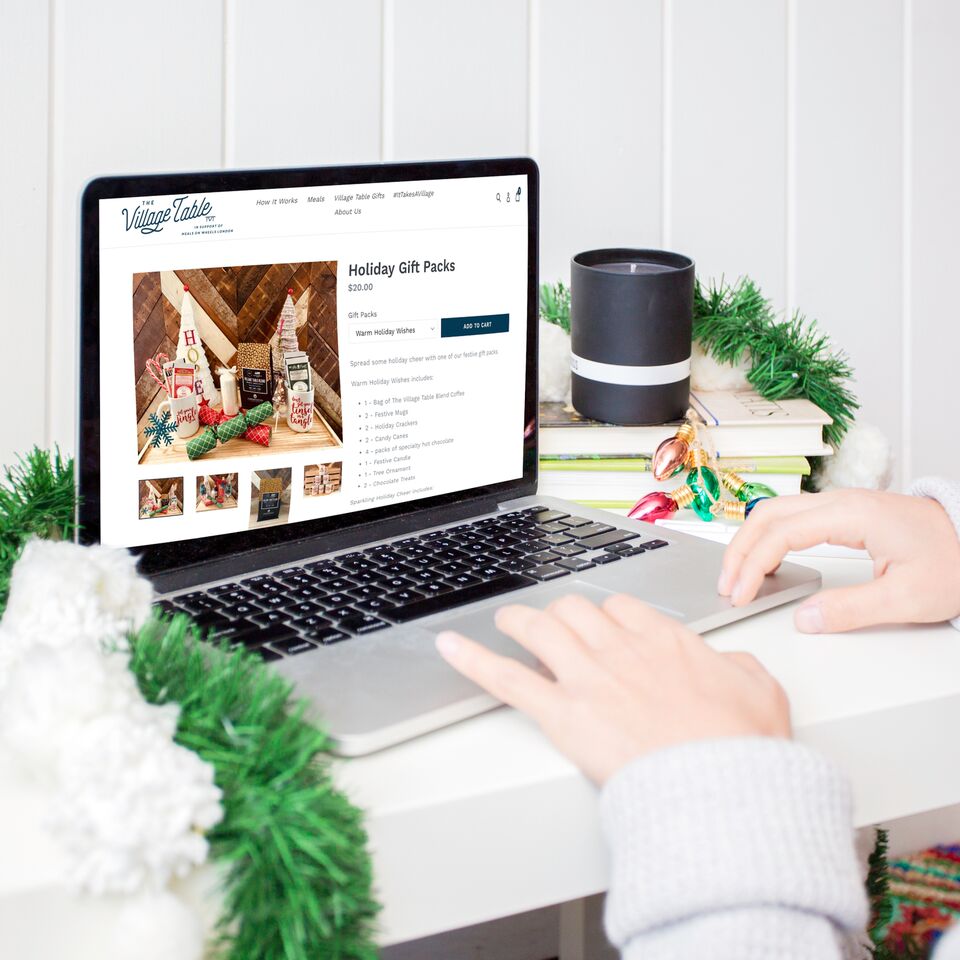 village_table's tweet photo. Spread some holiday cheer with one of our festive gift packs, which include everything from holiday mugs and candy canes to hot chocolate and our very own Village Table Blend coffee! Perfect for Christmas morning. ORDER NOW: https://t.co/22z7ABDs4A. https://t.co/FxXoD3aqFj