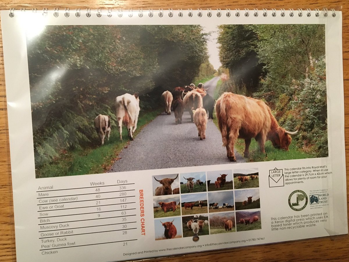 FarmlifeNTL's tweet photo. Thanks for the calendars @teamStripe @newlandfarm #teamCooCalendar18 https://t.co/XCC3A24jhz