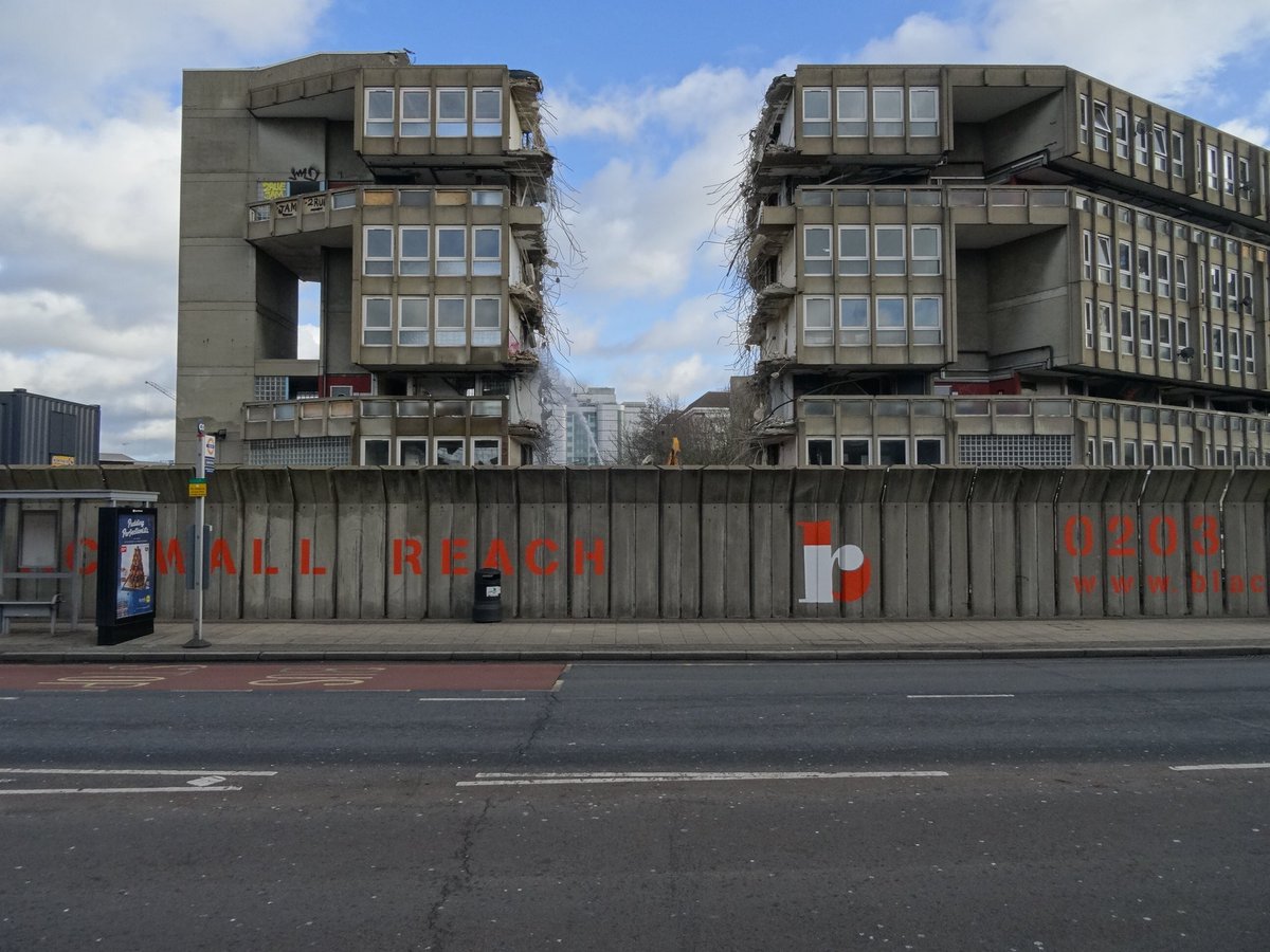 So long Robin Hood Gardens. Feels like seeing an old friend having their teeth knocked out.