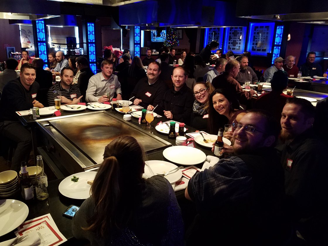 Hibachi, raffle prizes, drink tickets, and Santa Claus.  Check out the  photos from our epic Holiday Party last Friday at Kyoto Steakhouse in  Crystal Lake.  (2 of 3)