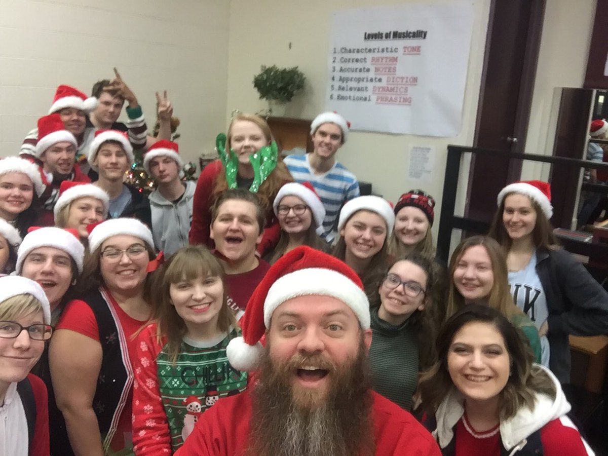 UnionChoirs's tweet photo. Some Chamber Choir selfies from Caroling @UnionRXI today...you all sang well and did a great job spreading holiday cheer! @UnionHighCats https://t.co/Z8f3jPNYfn