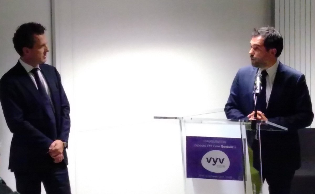 junique_s's tweet photo. Très heureux d’avoir inauguré, avec @ChristopheBechu, nouveaux locaux @Groupe_VYV Care. #Engagés pour construire #SantédeDemain à #Angers ! https://t.co/IISD3SkZKV