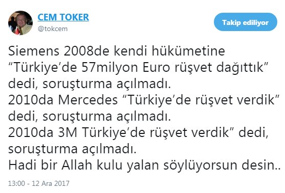Bu twiti atalı 2 gün geçti...
Neredeyse 336,000 kişi görmüş...
Yok mu bana "iftiracı, yalancı" diyecek bir yandaş?
