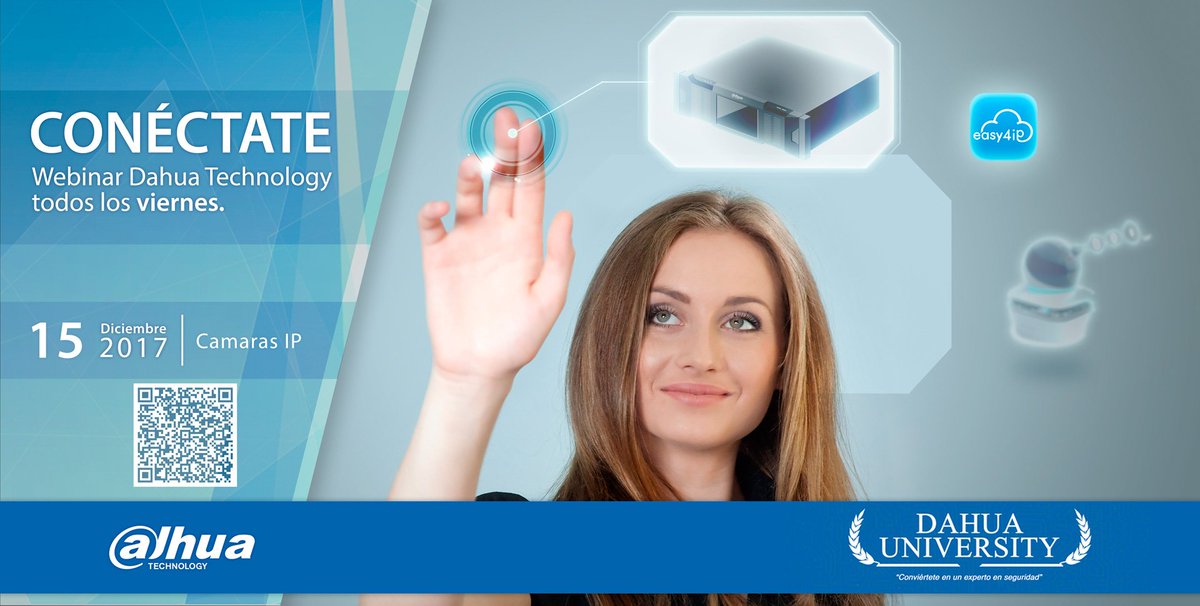Conéctate a nuestro webinar el día de mañana con el tema "Cámaras IP" a las 10:00h tiempo de la CDMX: bit.ly/2ApxXRu