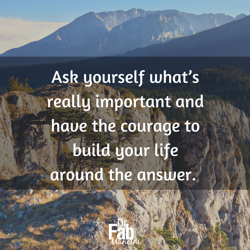 EXERCISE:
Take three pieces of paper and with the largest font possible, write out the phrase “What is really important?”
Place these reminders in those places you are mostly likely to find yourself in the morning, at noon, and at night.
#DrFab #forgiveness
