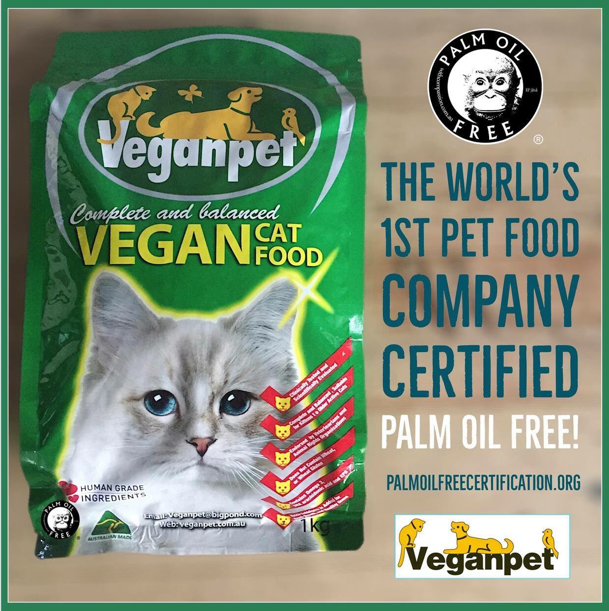 PalmOilFreeCertified on X POFCAP news VEGAN PET are the 1st PetFood Company in the World to be officially Certified PalmOilFree https t Wj7iIJlW0u https t WxwPcwcFSc InternationalPalmOilFreeCert...