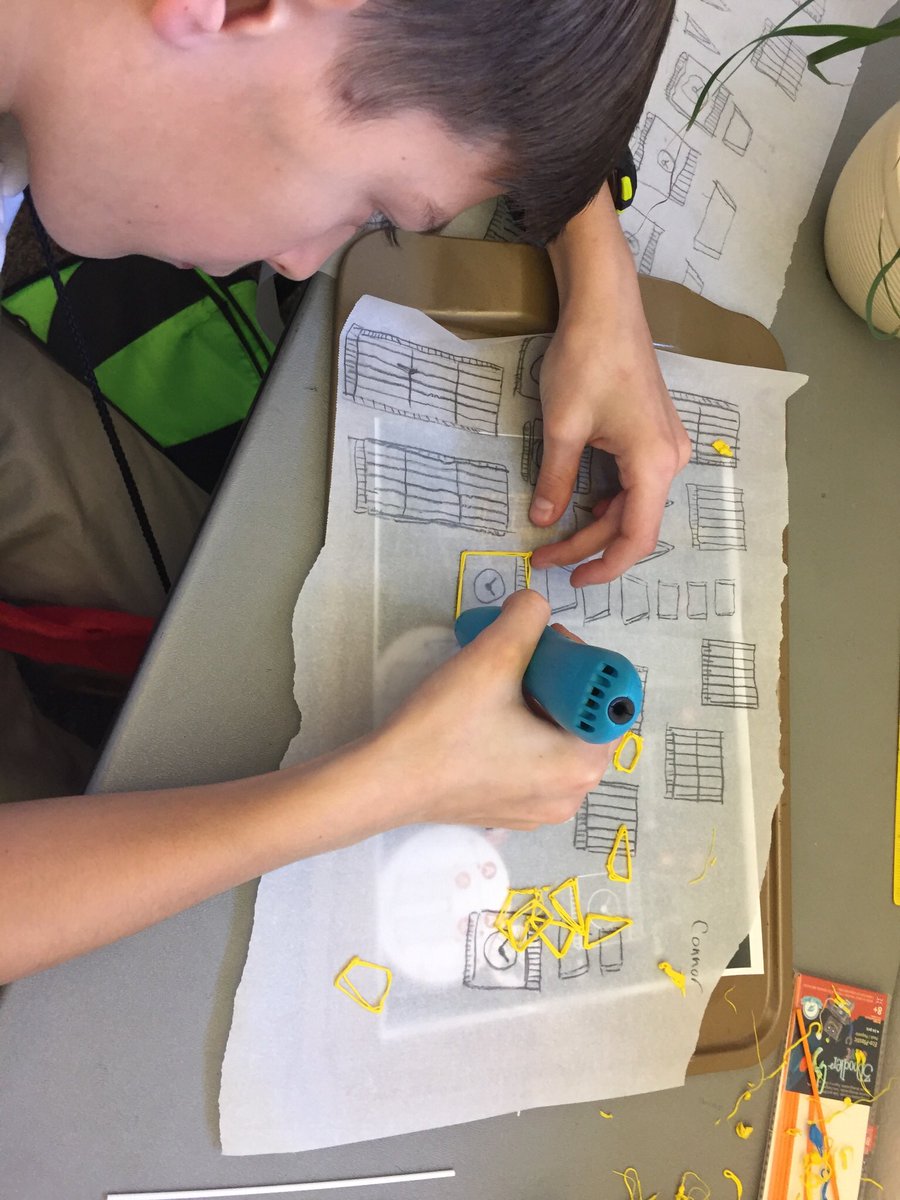 B_E_AIG's tweet photo. @NewBridgeBears #citingtext to describe character and setting in #Fever1793 Using #MovieMaker to reflect plot sequence, @3DPrint_com to construct the bell tower, and #cardboardchallenge construct the coffee shop https://t.co/ku3lmTzZ6W