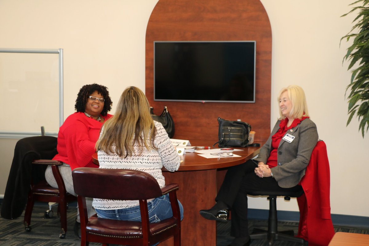 JNHumphrey's tweet photo. Dr, Bradley and Dr. Bowser from ASU interview seniors with future stories in education. Thank you for spending the morning with our students @AStateERZ #projectfuturestory https://t.co/FwJOLF3ydI