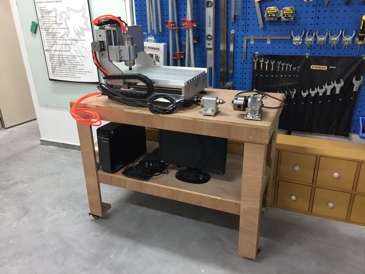 Our new CNC router has arrived.  We’ll start the digital/product units after Christmas!! #GoISNS #isnsarts #IBMYPDesign