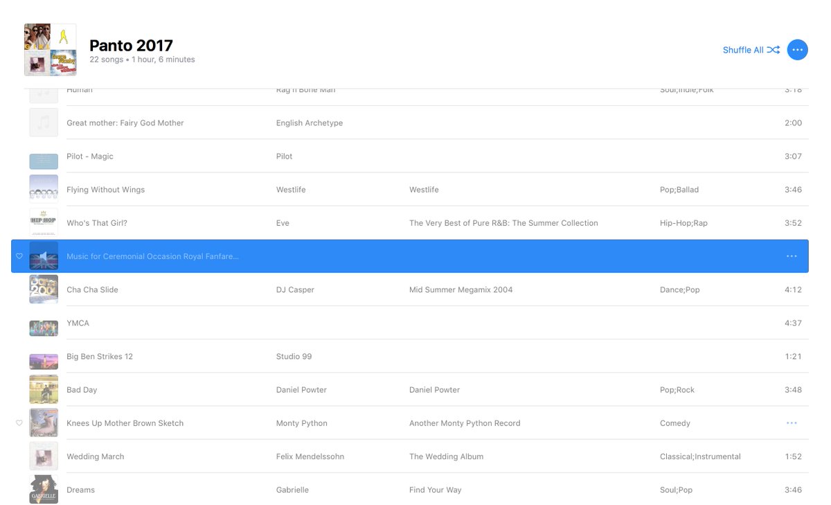 Nelkcarps's tweet photo. Twenty-two tracks loaded into iTunes ready for tomorrow's @POWFS Panto! Plus... one very special live performance. #POWKylie #InspiredToLearn https://t.co/dhQtXDnnUo