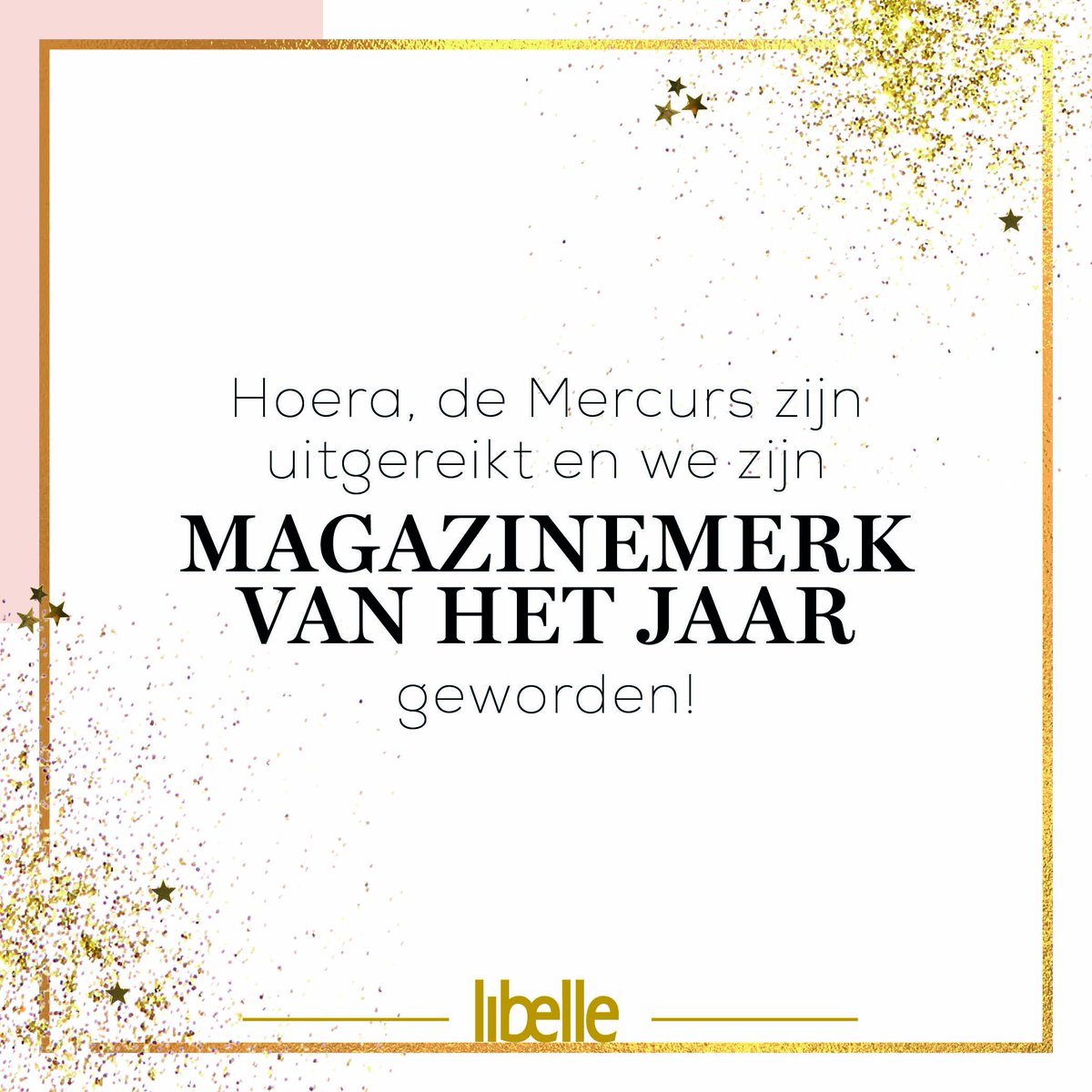 Libelle's tweet photo. Wij zijn supertrots! #mercurs https://t.co/aG5EK12gzf