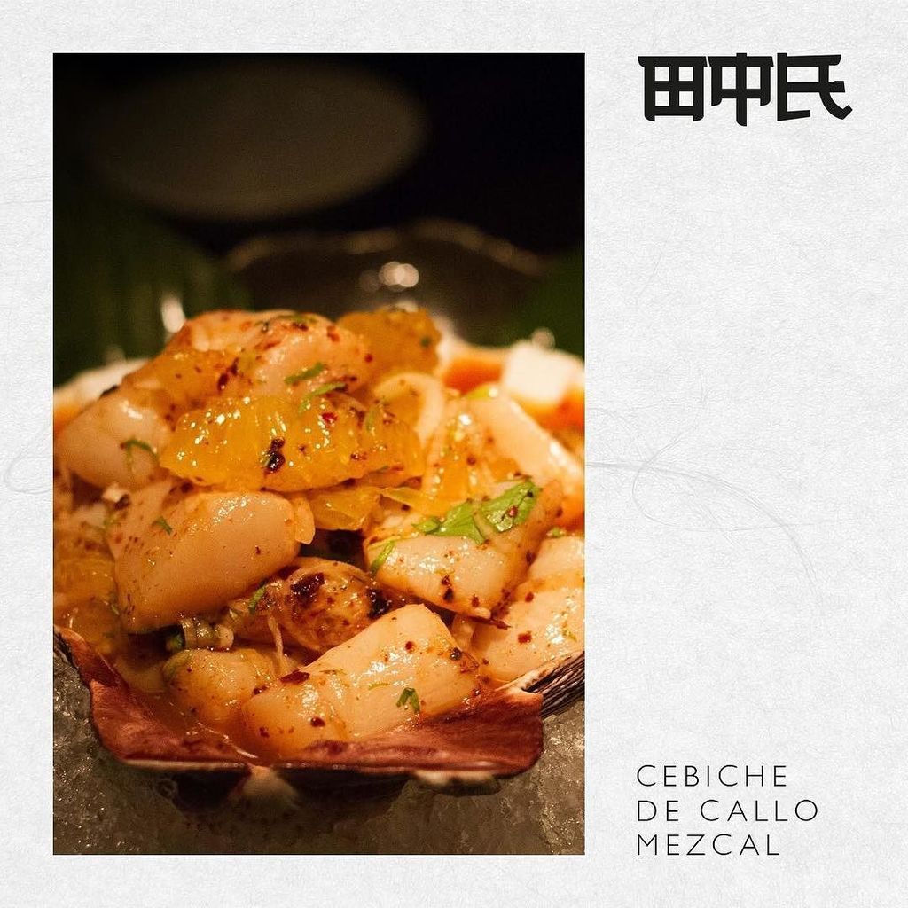 srtanakamty's tweet photo. -Cebiche de Callo-
Naranja, mezcal, sal de gusano, cilantro. https://t.co/jGzPPzN408