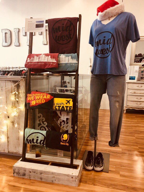 sunflowerstate1's tweet photo. NEW Store alert! Check out ditto today for a quick cute gift #sunflowerstateapparel #sunflowerstate #newstore #checkitout #checkusout #ditto #storefront #holiday #kansascity #midwest https://t.co/ZiH4fvF8l7