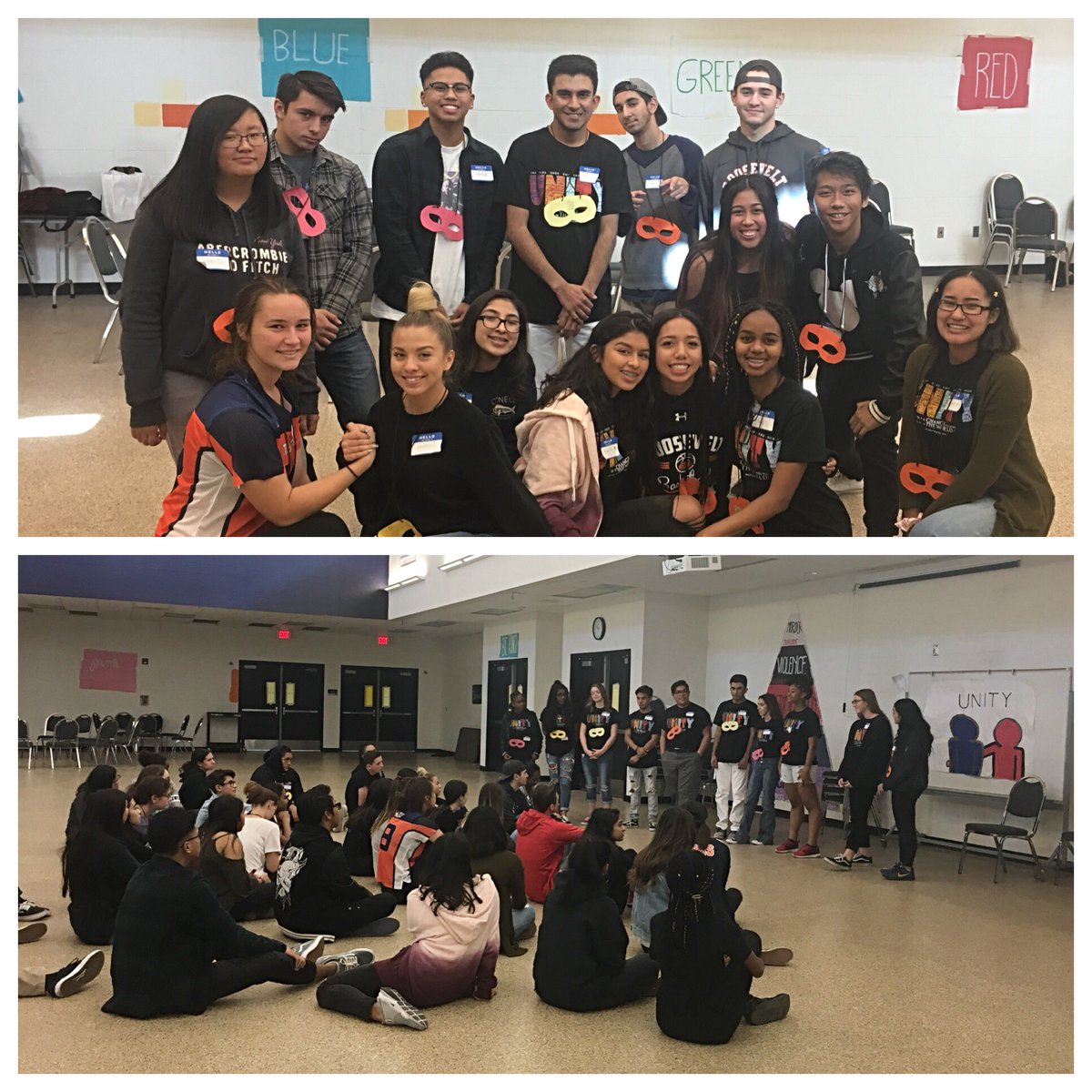 MsAnnieHanson's tweet photo. #ERHSunity had our last forum of the semester today. So proud of this group of leaders and all that they accomplished today! https://t.co/HV0a0KmgDU