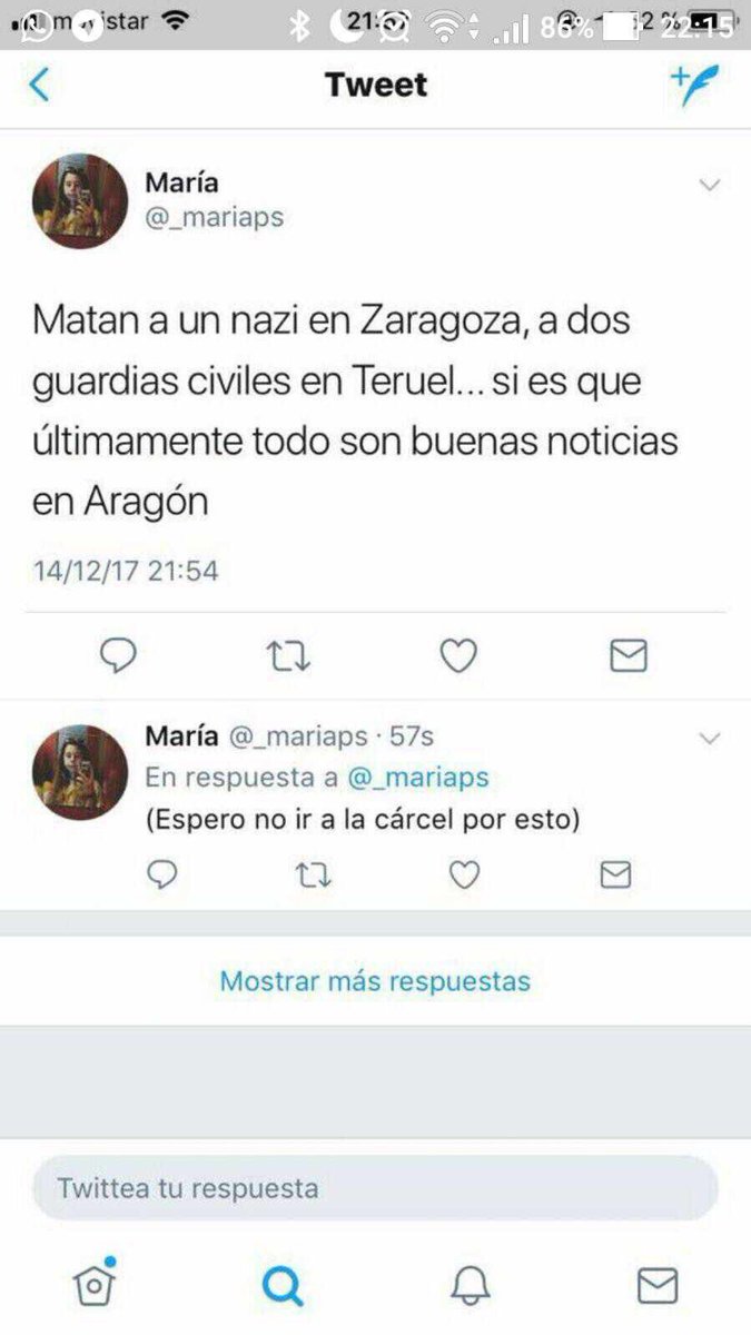 ajcastillam's tweet photo. No sé si vas a ir a la carcel (en este país no se sabe), pero yo me voy a ir cagando en tu puta madre https://t.co/r8UCxWE4sV