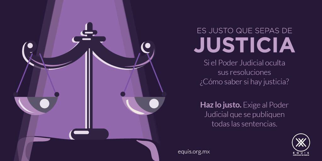 p_x_m's tweet photo. Exige que todas las sentencias sean publicadas #HazLoJusto. https://t.co/piVEh86pWv