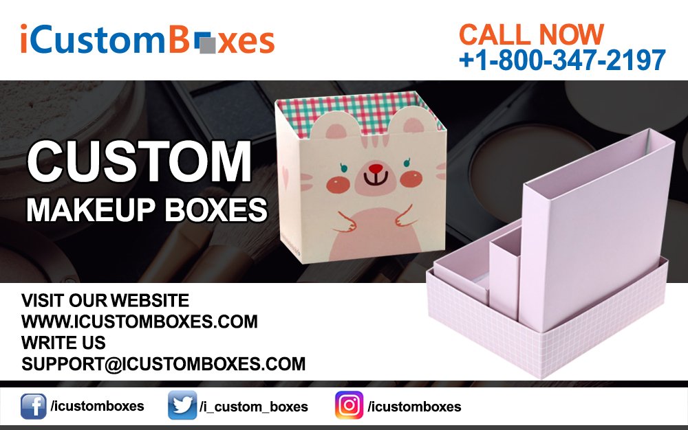 alisajohnson001's tweet image. Customized Makeup Boxes
Makeup boxes are available in all loveable and desirable colors, shape, look, design, style and size. These makeup boxes are best storage solution for all cosmetic products.
#MakeupBoxesPackaging #MakeupCosmeticBoxes
icustomboxes.com/makeup-boxes/