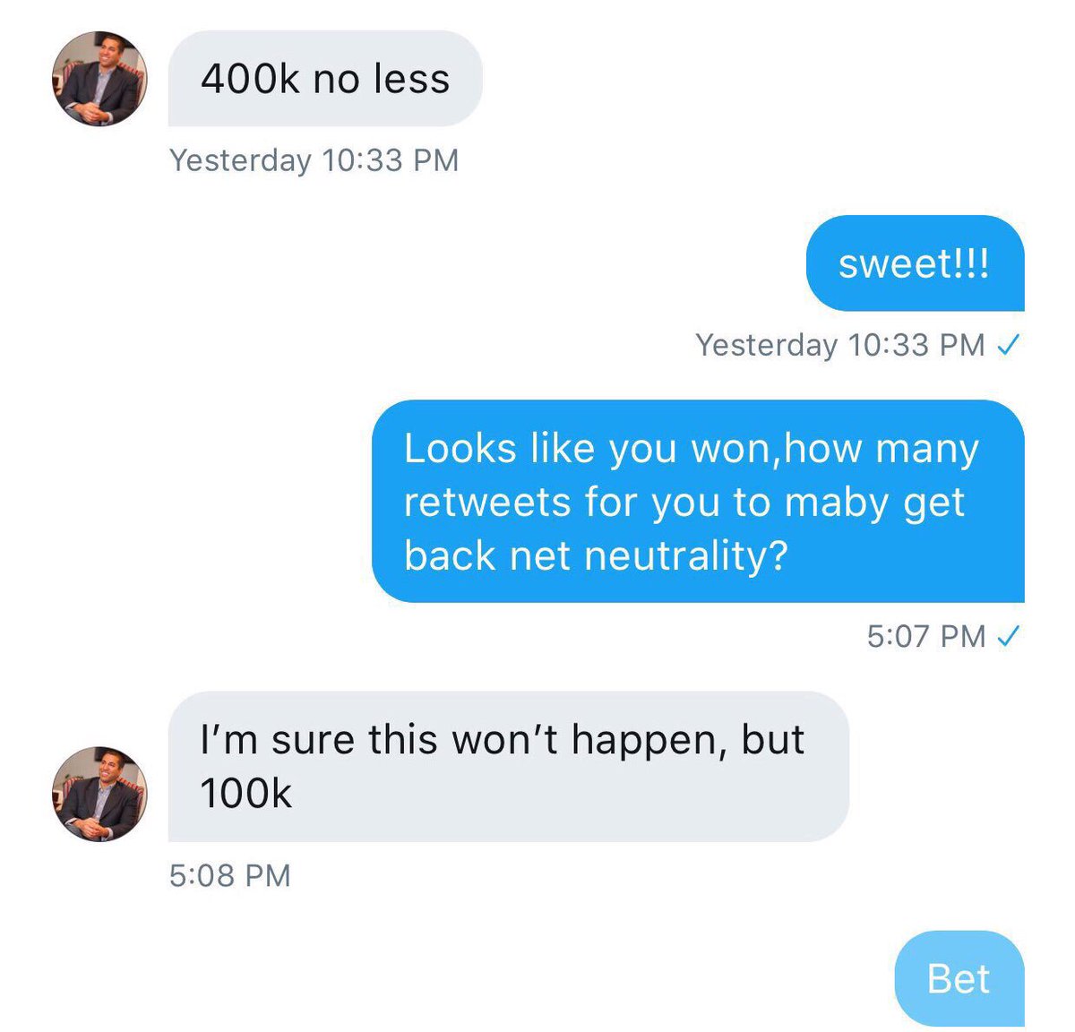 JeremyLimansky's tweet photo. Please help get our internet back,I don’t wanna pay #NetNeutrality https://t.co/Wbter11LKy
