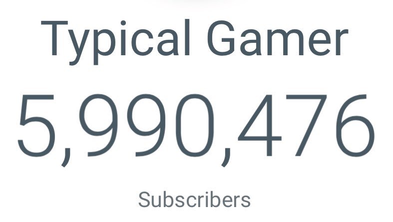 TypicalGamer's tweet photo. WE’RE GETTING SO CLOSE TO 6 MILLION SUBSCRIBERS!! 🔥 https://t.co/QJwde86qNq