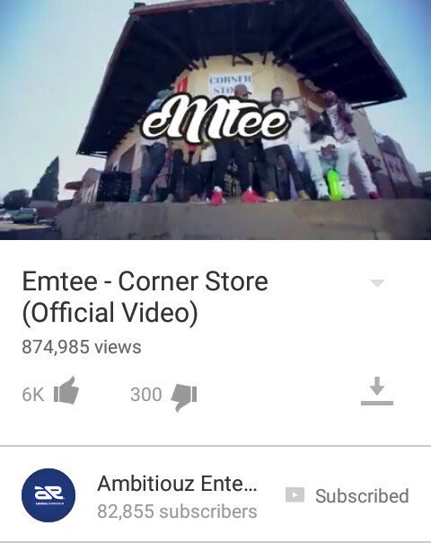 BeekaY_08's tweet photo. #CornerStore goin platinum in Few Days
Please Fans keep on spreading the word about the video
#TeamEmtee https://t.co/CGotYTaOKN