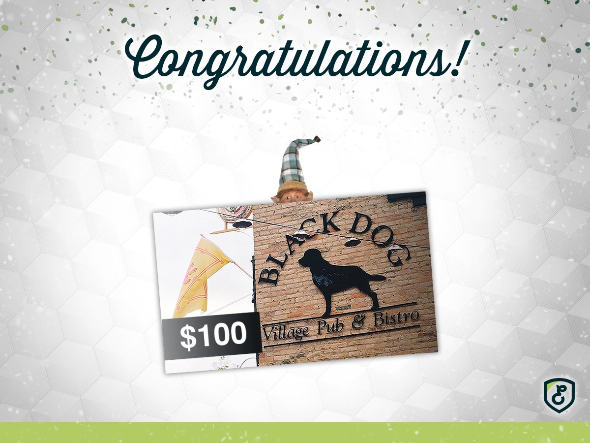 Congratulations to Paul Capranos, yesterday’s winner in Excalibur’s 12 Days of Christmas Giveaway with Melvin who won a $100 Black Dog Bistro gift card! There are still 6 days left to win and today’s draw is still open. Head over to excaliburinsurance.ca/12days/ to enter!