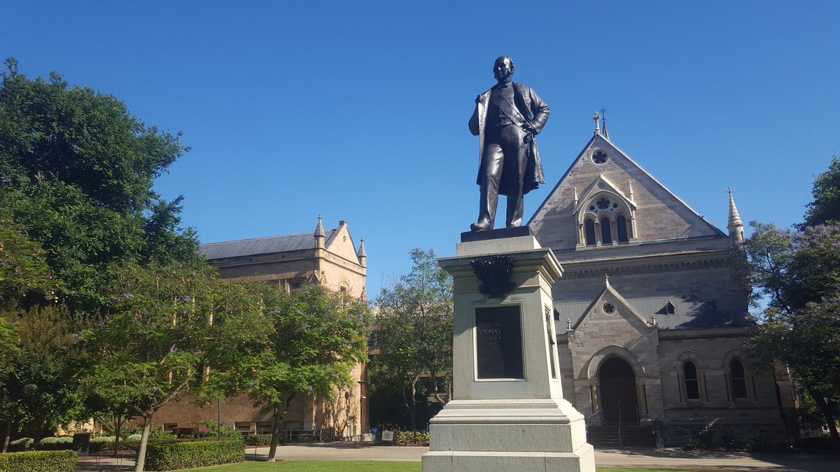 ColinJamesTiser's tweet photo. Drop dead gorgeous day to walk to work @theTiser past @UniofAdelaide on North Tce, our educational and cultural gem. https://t.co/MMvmWmTaBz