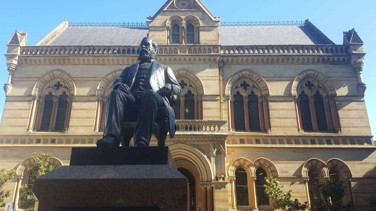 ColinJamesTiser's tweet photo. Drop dead gorgeous day to walk to work @theTiser past @UniofAdelaide on North Tce, our educational and cultural gem. https://t.co/MMvmWmTaBz