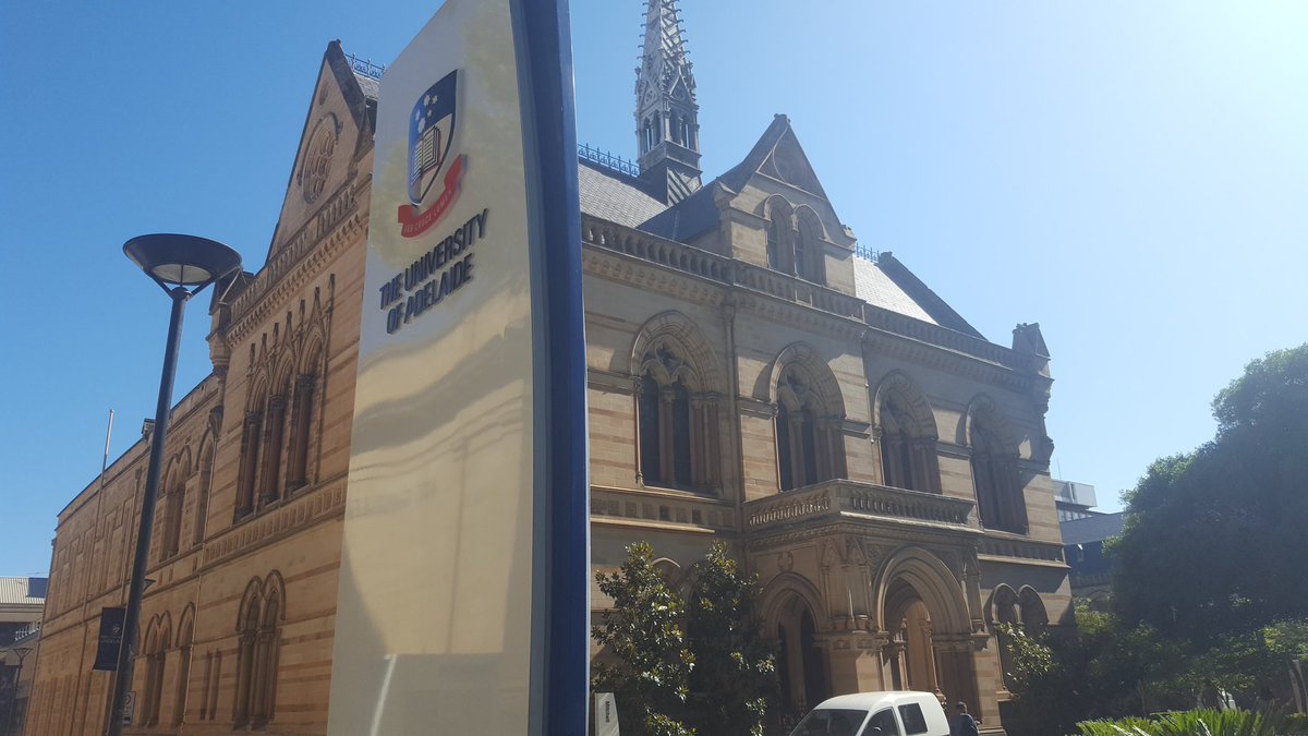 Drop dead gorgeous day to walk to work <a href="/theTiser/">The Advertiser</a> past <a href="/UniofAdelaide/">Uni of Adelaide</a> on North Tce, our educational and cultural gem.