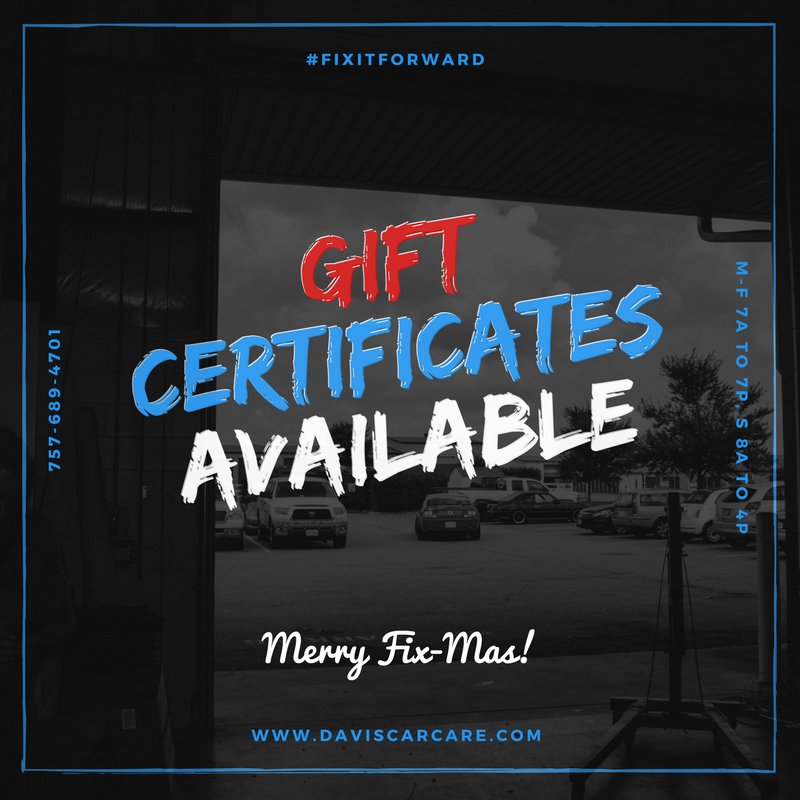 daviscarcare's tweet photo. Have someone on your list that is difficult to shop for? Our gift certificates make great stocking stuffers! https://t.co/hAUVvxi81Z