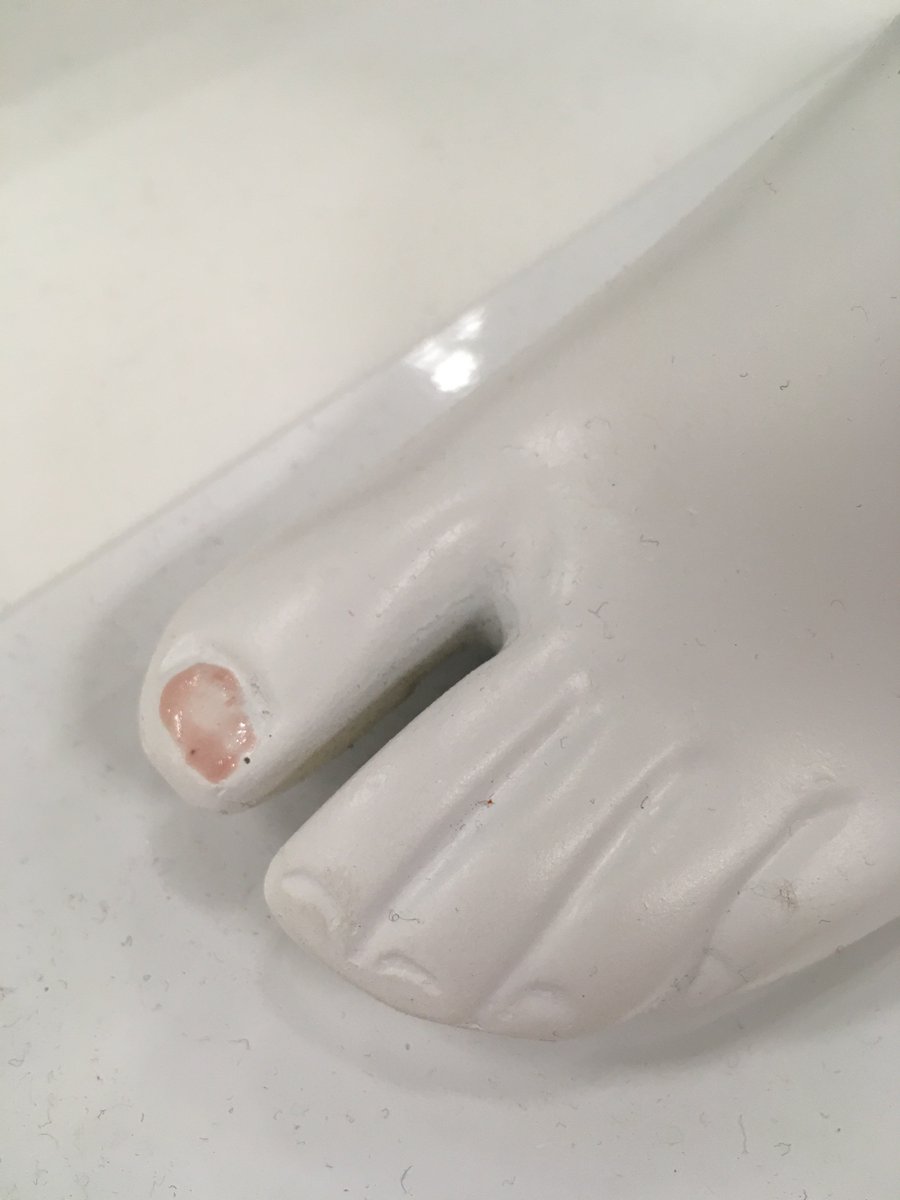 Someone painted a mannequin’s toe, and yeah Q4 is going great 😬 #whodunnit <a href="/adamas65/">Josh Turner</a>