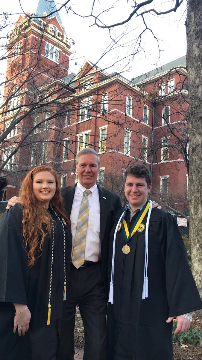 BobbyBraun's tweet photo. Thanks for all you do for our @GeorgiaTech students, President Peterson, including this. Looking forward to Saturday's commencement. https://t.co/SdMFjVh75D