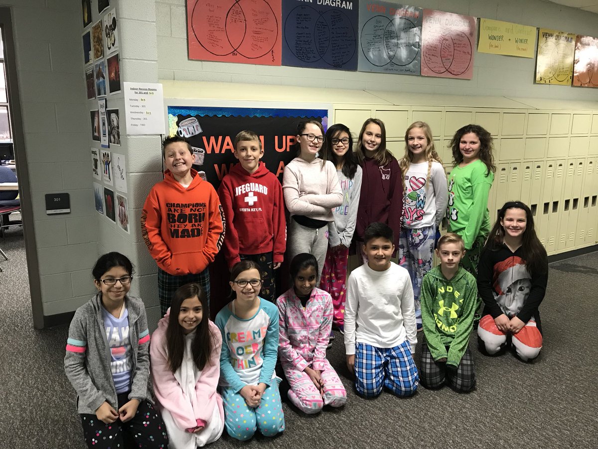 mrsclasey's tweet photo. Pajama Day! #toomuchfunin301 https://t.co/Rq8AhalWBk