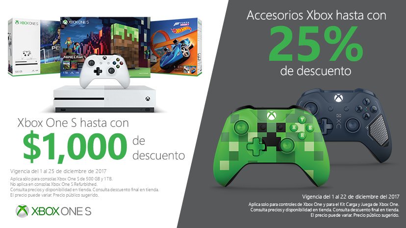 No es por ser chismosos peeeeeeero <a href="/XboxMexico/">Xbox México</a> tiene muy buenos descuentos en consolas y accesorios. ¡PASA LA VOZ!