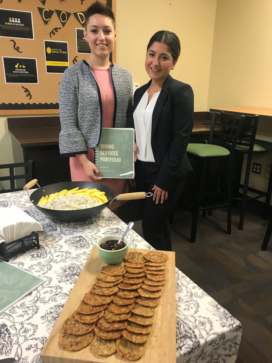 Long_Nutrition's tweet photo. Today @emily_futureRD and I gave our final presentation for our UMD Dining Services rotation. We couldn't have been more excited about the scallion pancakes and coconut mango rice we made! Thank you to everyone that made this a success. https://t.co/mVHNuiFn3S