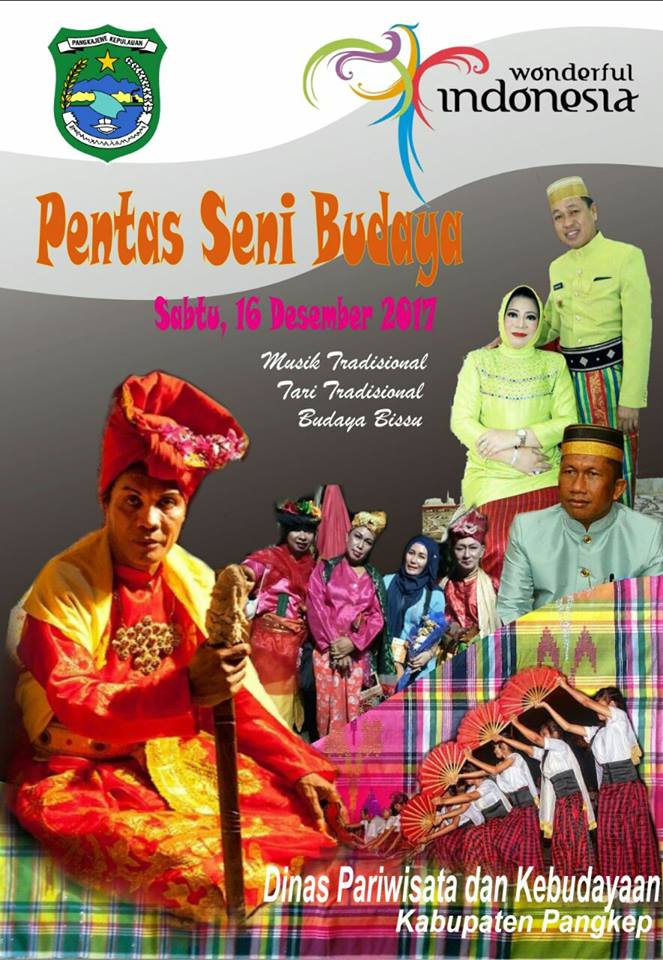 Ayo Hadiri PENTAS SENI BUDAYA 2017 di Halaman Rujab Bupati Pangkep, Sabtu 16/12 pk 20.00