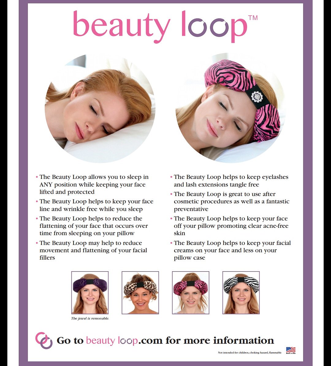 It's official! #MyBeautyLoop is now available in only the best #skincarespecialist offices and #EyelashExtension studios in the USA! Check out our display! Ask your provider to carry #beautyloop today. #antiaging #antiagingpillow #skincare #antiwrinklepillow #antiwrinkle #beauty