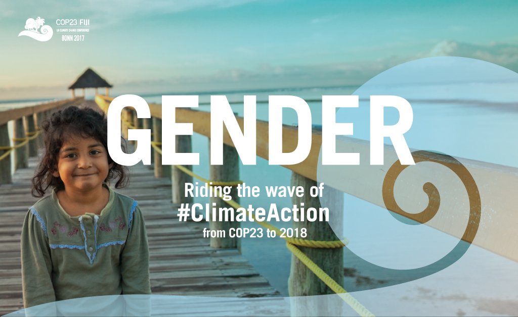 The first-ever #Gender Action Plan was finalised at #COP23 recognising the critical role of #women in #ClimateAction. Follow along as we ride the wave of #ClimateAction to 2018