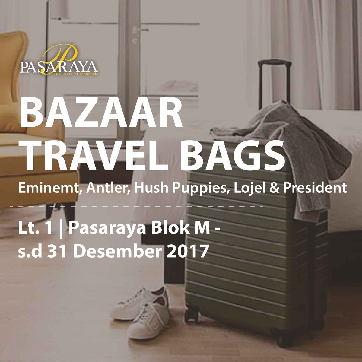pasaraya_id's tweet photo. Bazaar Travel Bags only at Pasaraya Blok M 1st Floor. https://t.co/H6QMWBPHmf