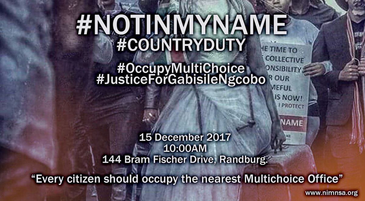 Tyrone_Mkansi's tweet photo. #JusticeForGabisileNgcobo #MultiChoiceGangRape @KhanSifile https://t.co/gjH9g49wdJ