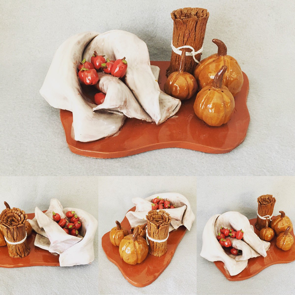 HHSCeramix's tweet photo. This beauty was A.P.'s first "Breadth" assignment this year. Students were asked to create a 3-still-life sculpture that included a piece of draped fabric sculpted from clay. Megan's sculpture is pleasing to look at from every angle, which is so important when creating 3-D work. https://t.co/hznWqRDFmR