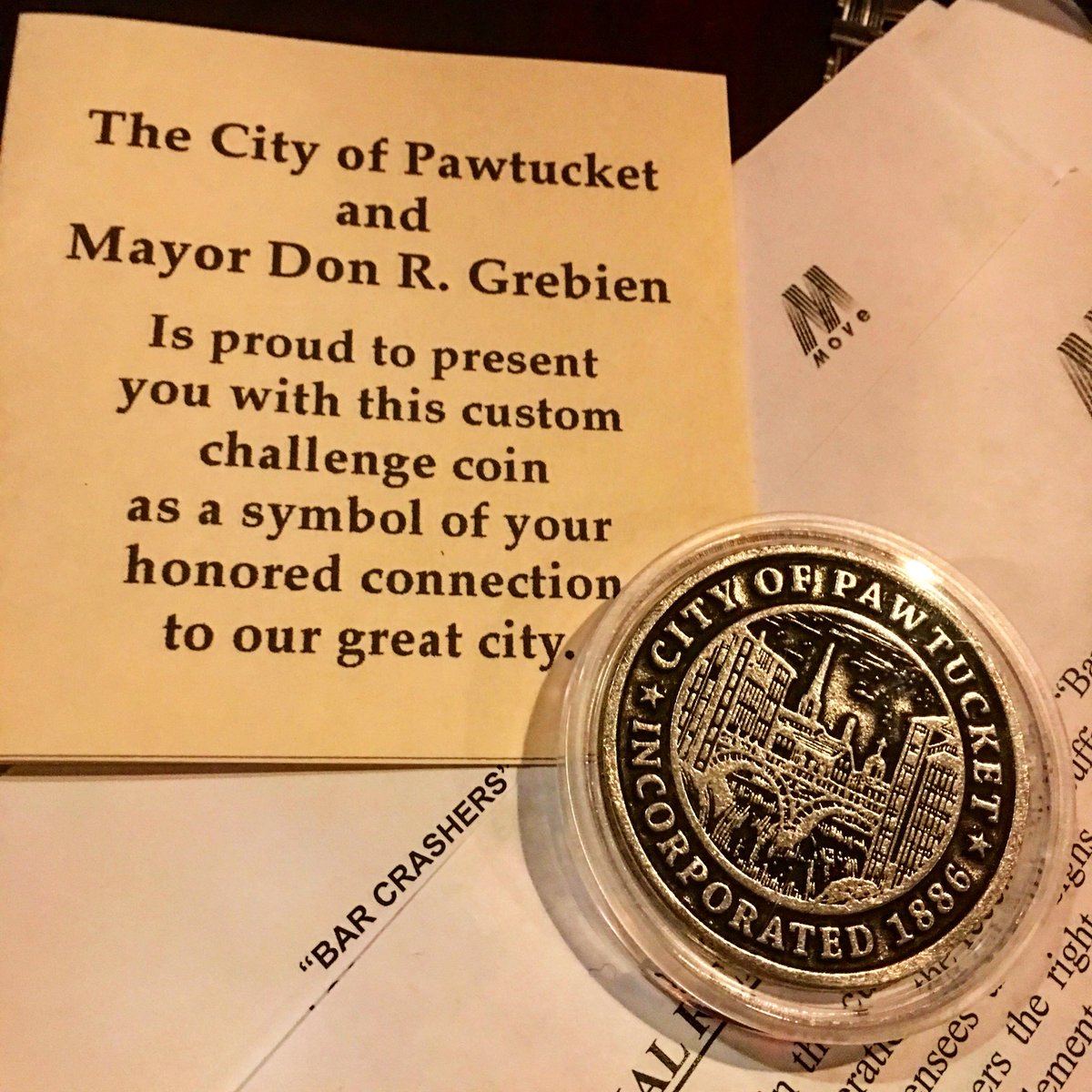 Chefbriduff's tweet photo. Thank you to #Mayor Grecian &amp; the city of #Pawtucket for the amazing hospitality &amp; access to your town! #RI @thebarcrashers @MichaelTipps #barcrashers @movefilms @NightclubBar @NightclubBarDig https://t.co/QEss3UUrLi