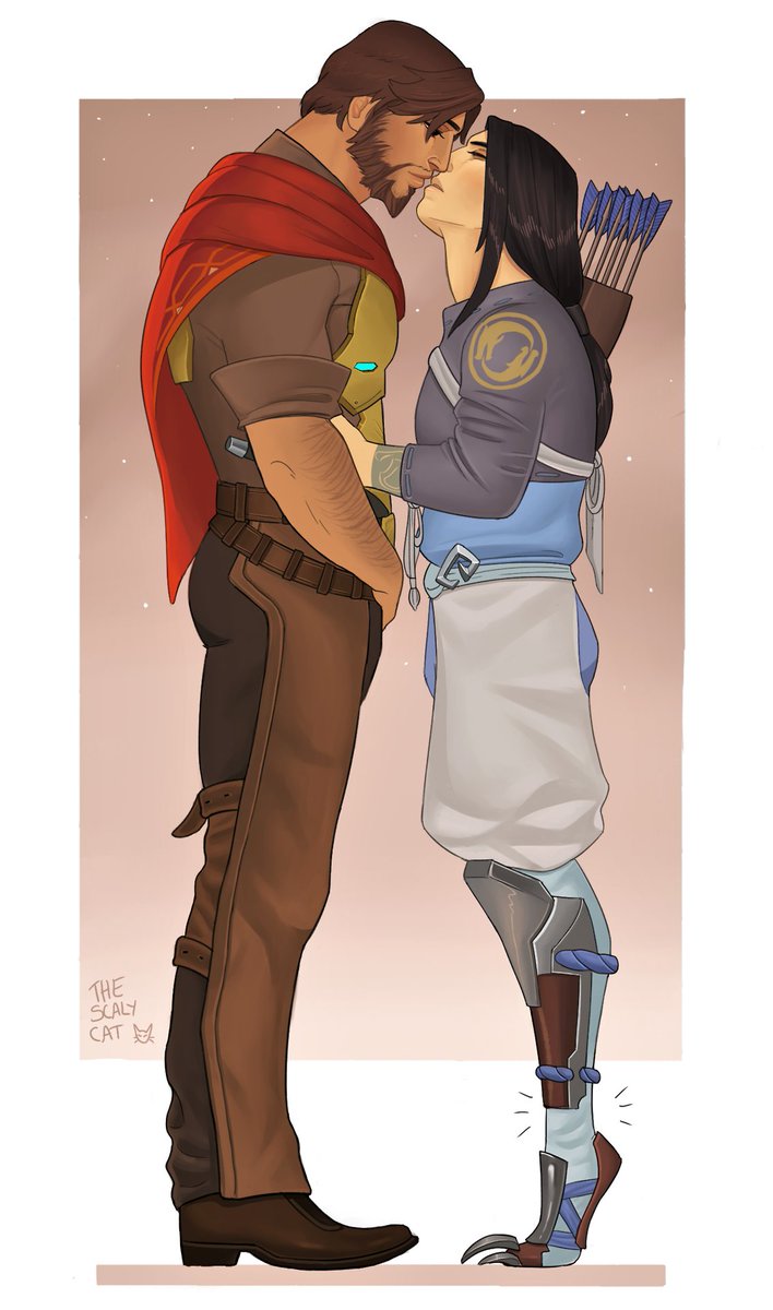 Like, young Hanzo is pretty and elegant, but current Hanzo is a good balance of masculine and pretty, and I'm so conflicted???

{jellygay.tumblr.com/post/168529175…}
{scalycat.tumblr.com/post/167774728…}