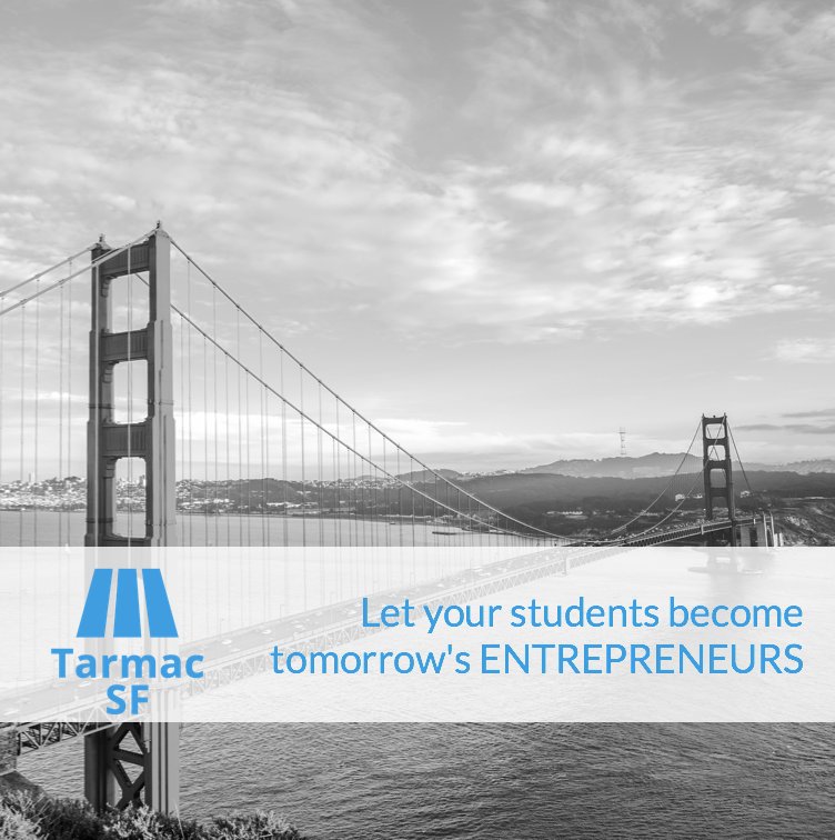 Tarmacsf's tweet photo. @idrac_lyon, ouvrez les portes de la Silicon Valley à vos étudiants! @Tarmacsf est un programme d’incubation spécialement conçu pour vos étudiants #Entrepreneurs. Retrouvez des témoignages d’étudiants ici >> https://t.co/etWcCB4d0d https://t.co/2MrXQ43M7q