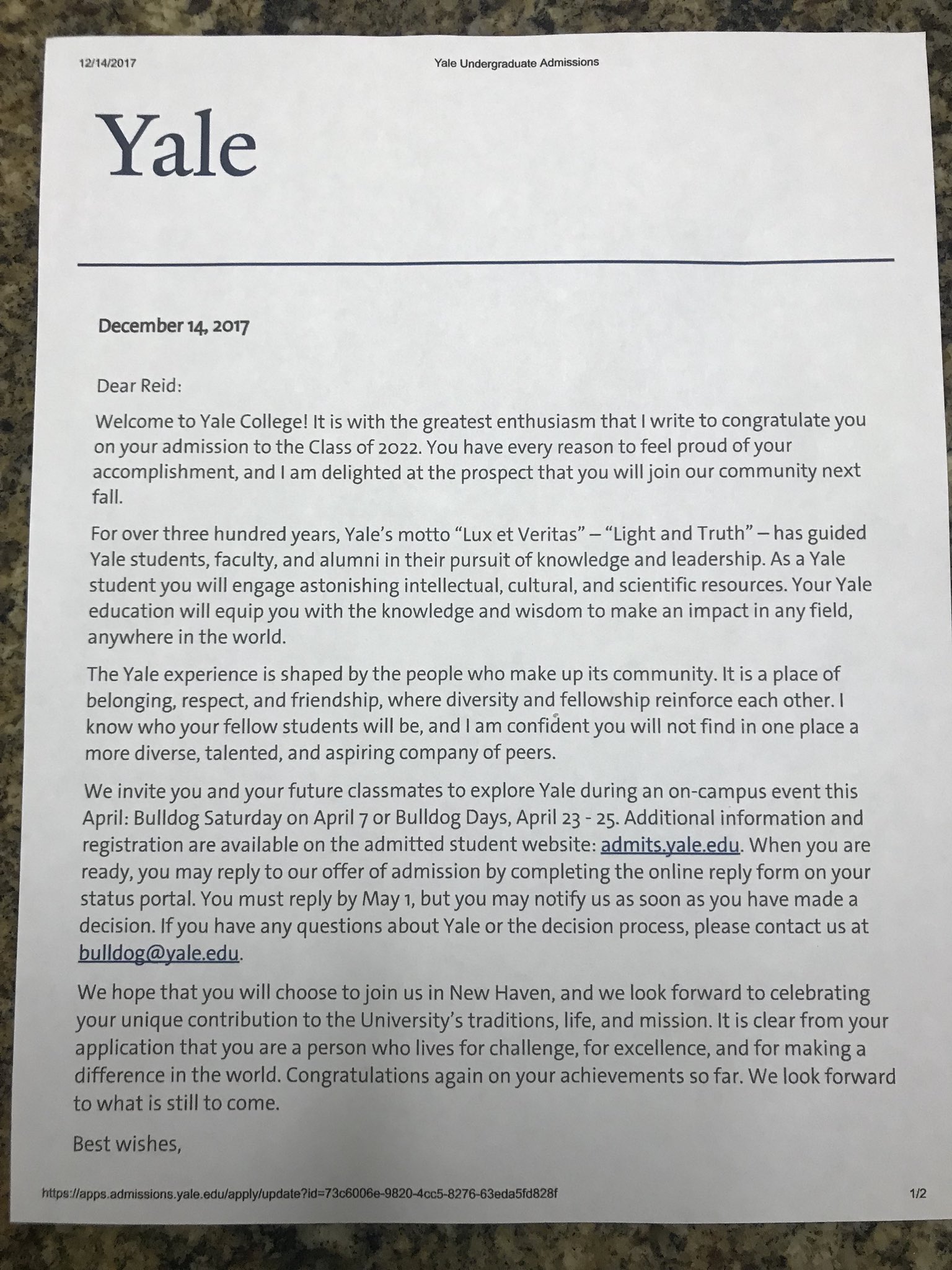 Yale Gepn Acceptance Rate - rwf0zgx