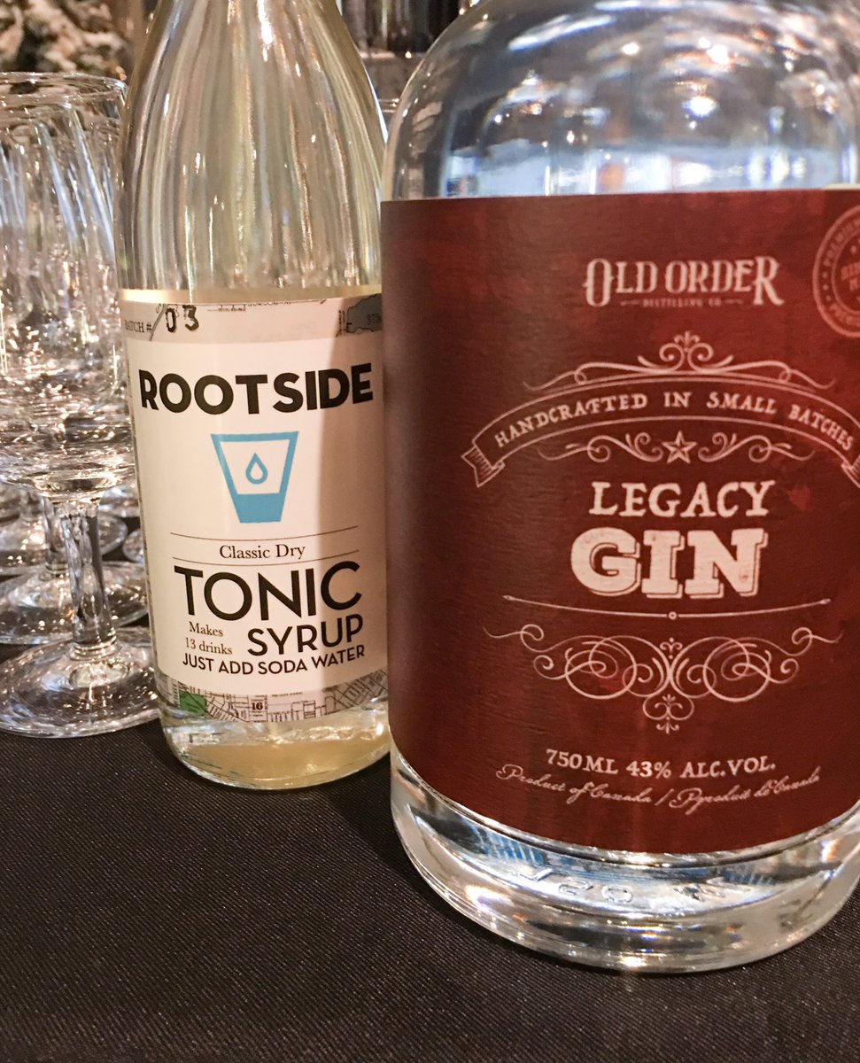 a perfect Gin and Tonic: @RootsideProv Classic Dry Tonic and <a href="/OldOrder_Spirit/">Old Order Distilling Co.</a> Legacy #Gin ! We are sampling these today <a href="/LegacyLiquor/">Legacy Liquor Store</a> until 8pm