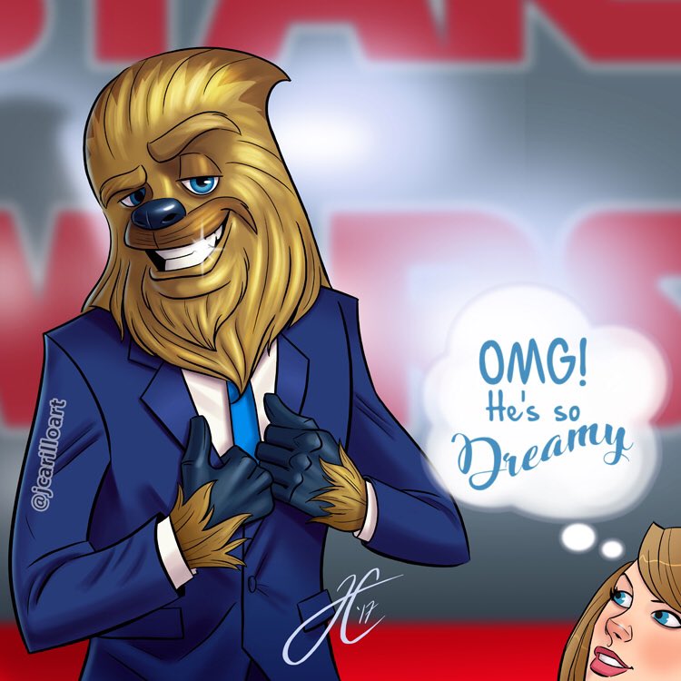 JCarilloArt's tweet photo. 🎼"He's so tall, and handsome as hell. He's so bad but he does it so well." -TayTay • #StarWars #Chewbacca #Chewie #TaylorSwift @Sketch_Dailies https://t.co/sjEIzLzXtb