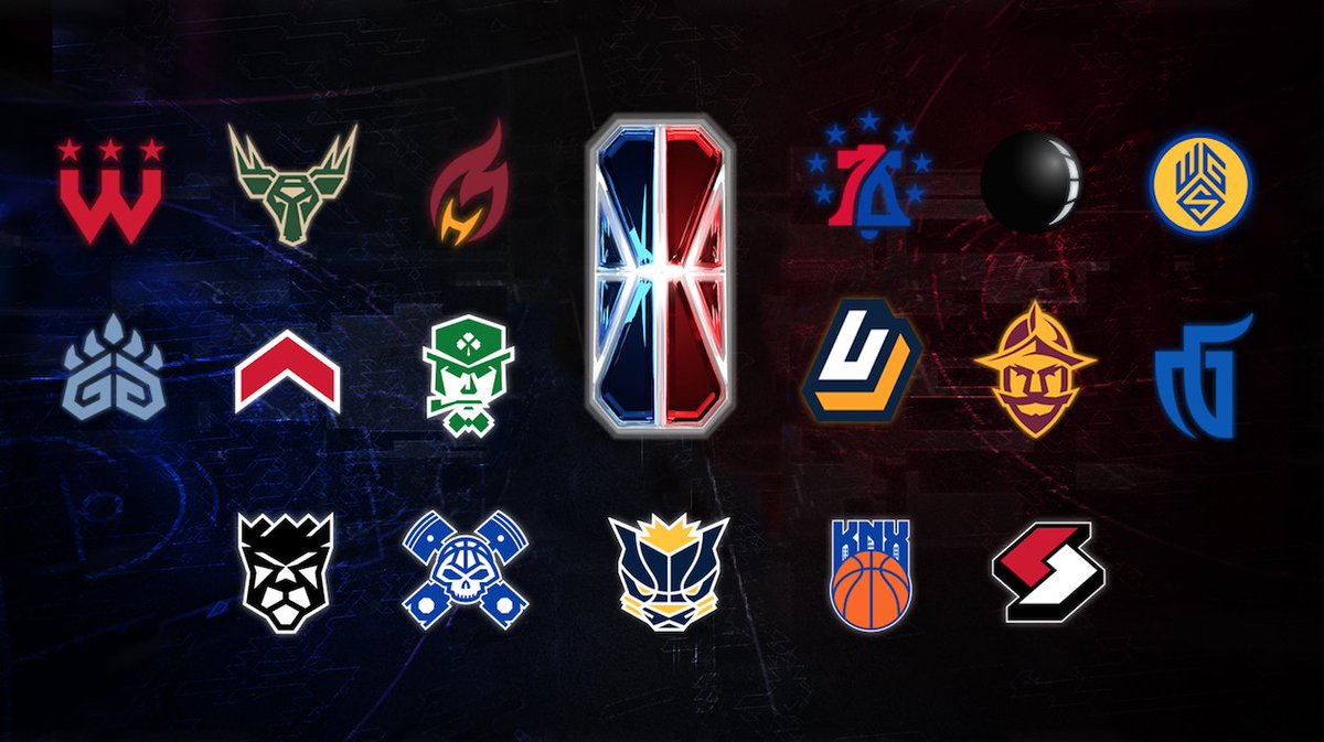 RodneyRARE's tweet photo. Excellent launches by @NBA2KLeague and all 17 teams this week! Here's a league-wide look at this monumental inaugural lineup. #nba2kleague #raredesign https://t.co/7W3N92C30k