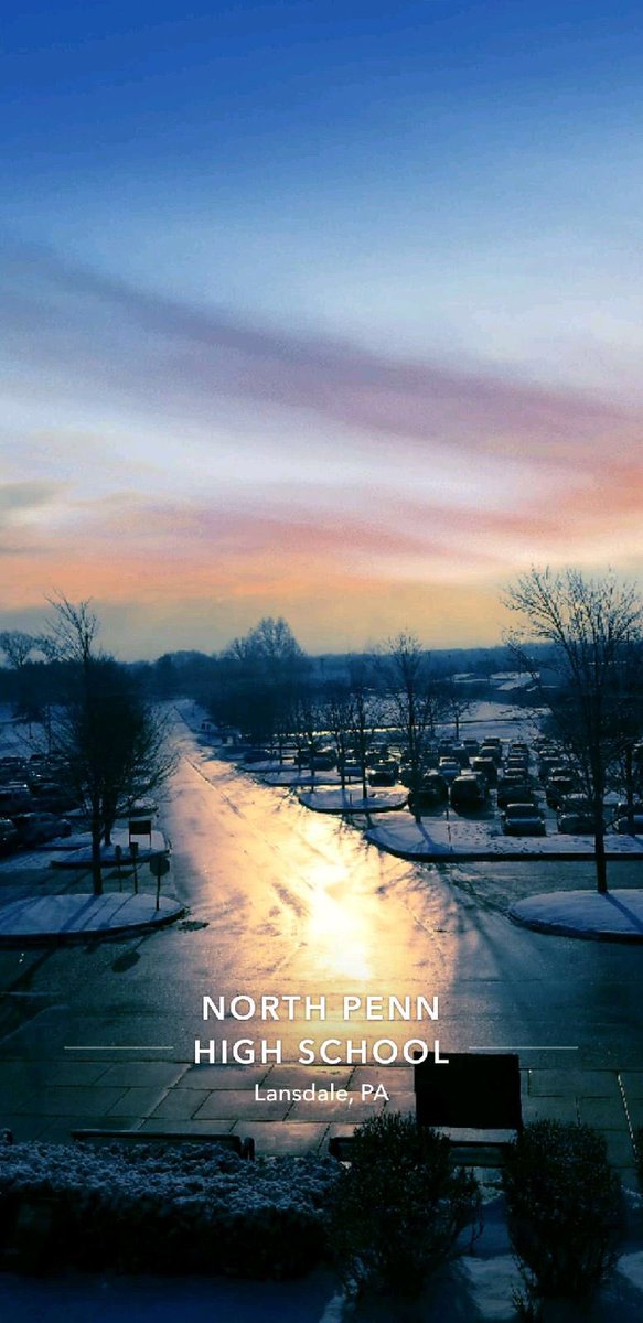 Winter wonderland at NPHS. Image sent to us by one of our students this morning.